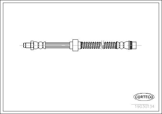 Corteco 19030134 - Тормозной шланг autospares.lv