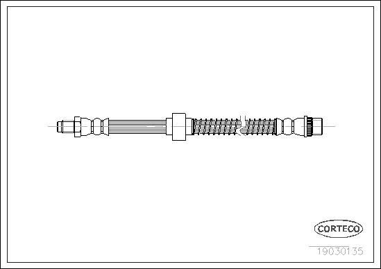 Corteco 19030135 - Тормозной шланг autospares.lv