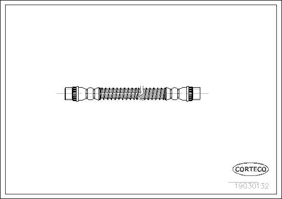 Corteco 19030132 - Тормозной шланг autospares.lv