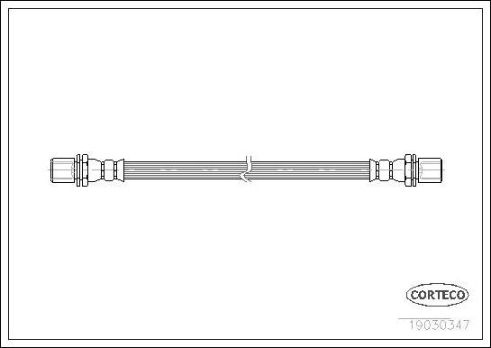 Corteco 19030347 - Тормозной шланг autospares.lv