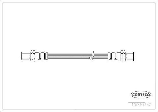 Corteco 19030350 - Тормозной шланг autospares.lv