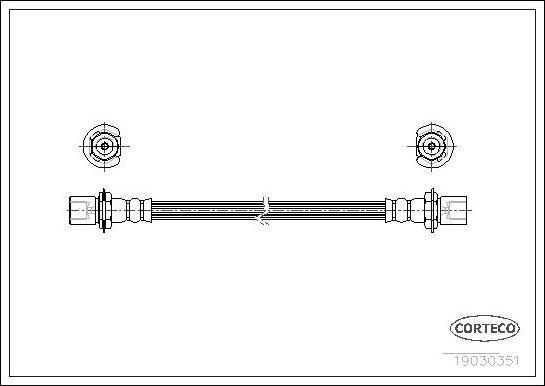 Corteco 19030351 - Тормозной шланг autospares.lv