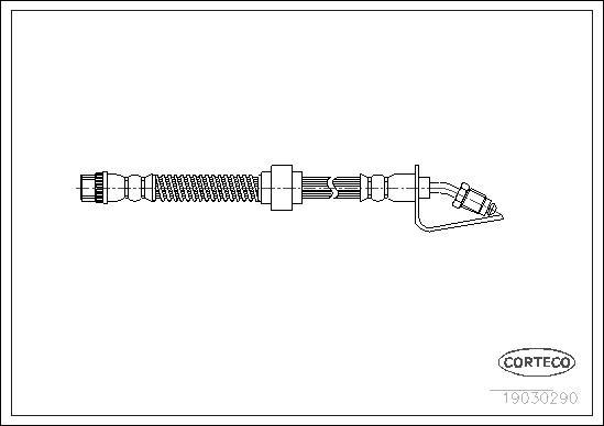 Corteco 19030290 - Тормозной шланг autospares.lv