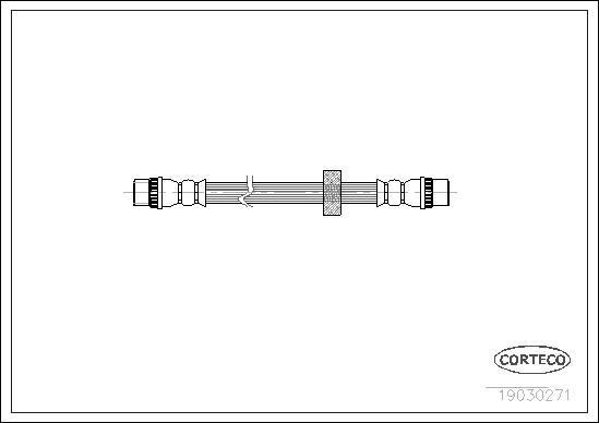 Corteco 19030271 - Тормозной шланг autospares.lv