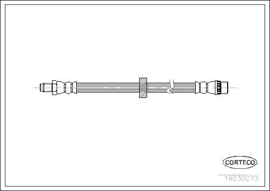 Corteco 19030273 - Тормозной шланг autospares.lv