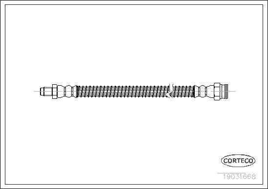 Corteco 19031668 - Тормозной шланг autospares.lv