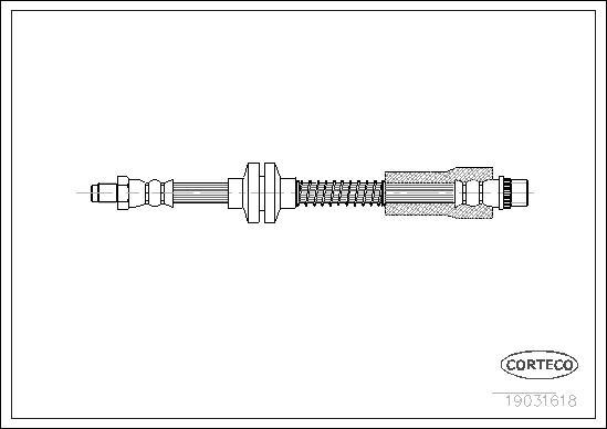 Corteco 19031618 - Тормозной шланг autospares.lv