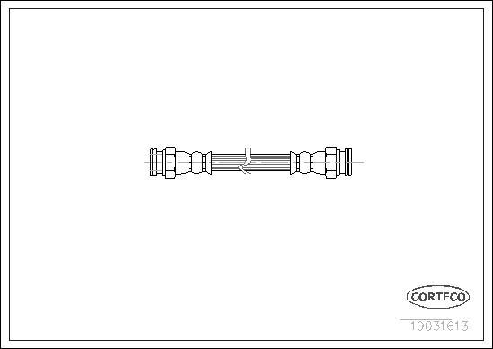 Corteco 19031613 - Тормозной шланг autospares.lv