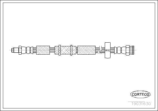 Corteco 19031630 - Тормозной шланг autospares.lv