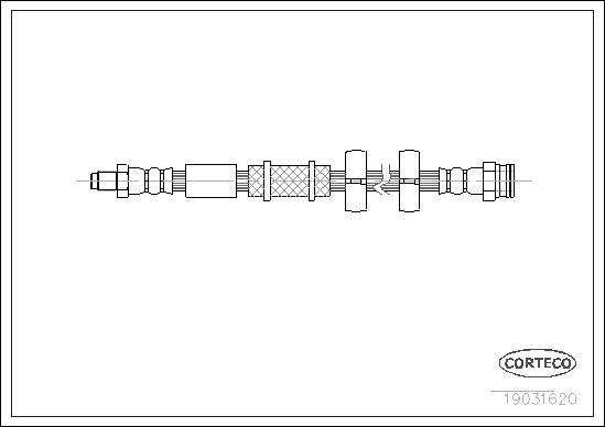 Corteco 19031620 - Тормозной шланг autospares.lv