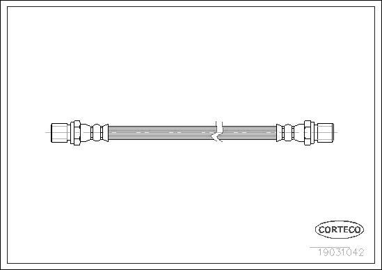 Corteco 19031042 - Тормозной шланг autospares.lv