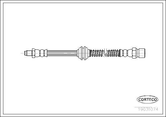 Corteco 19031074 - Тормозной шланг autospares.lv