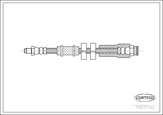 Corteco 19031192 - Тормозной шланг autospares.lv