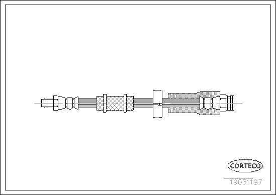 Corteco 19031197 - Тормозной шланг autospares.lv