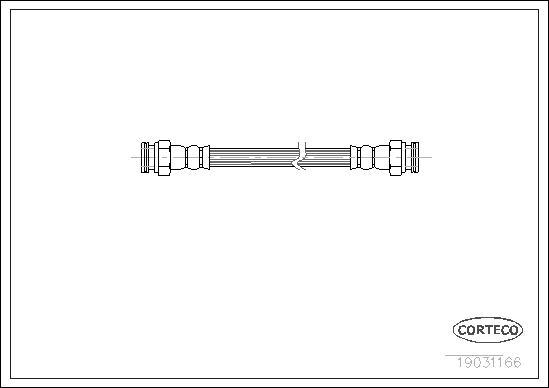 Corteco 19031166 - Тормозной шланг autospares.lv