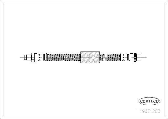 Corteco 19031203 - Тормозной шланг autospares.lv