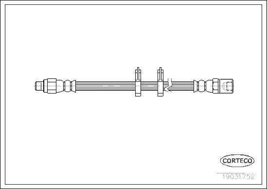 Corteco 19031752 - Тормозной шланг autospares.lv