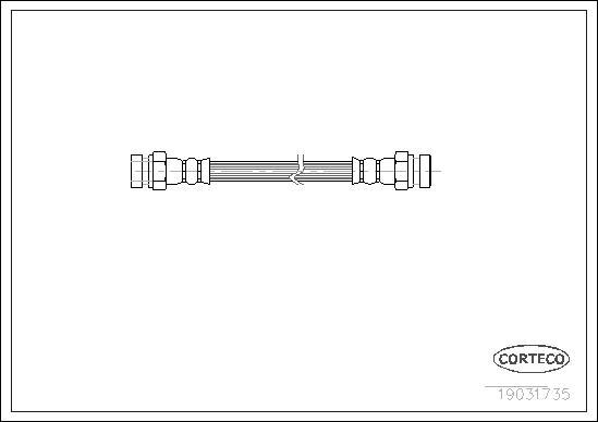 Corteco 19031735 - Тормозной шланг autospares.lv