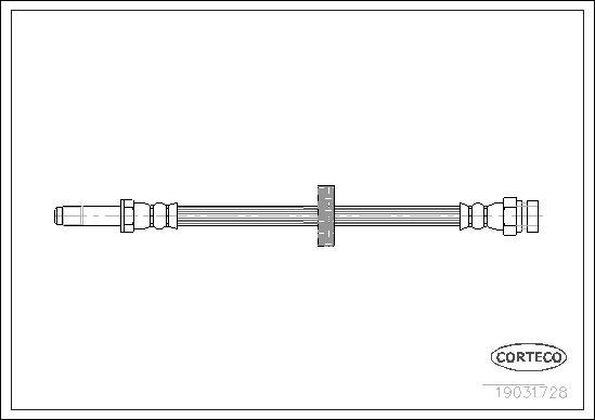 Corteco 19031728 - Тормозной шланг autospares.lv