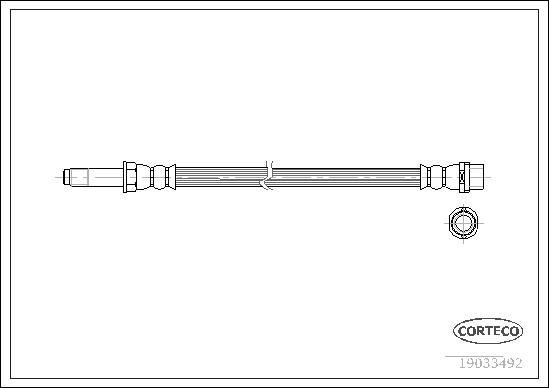 Corteco 19033492 - Тормозной шланг autospares.lv