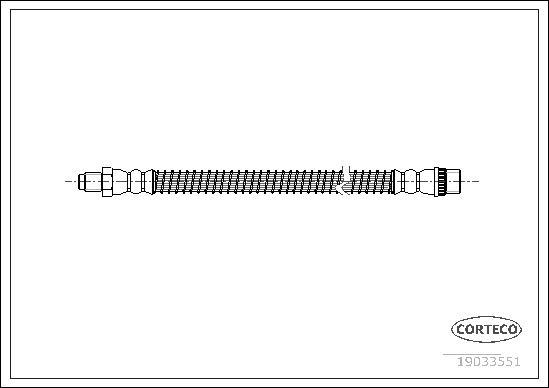 Corteco 19033551 - Тормозной шланг autospares.lv