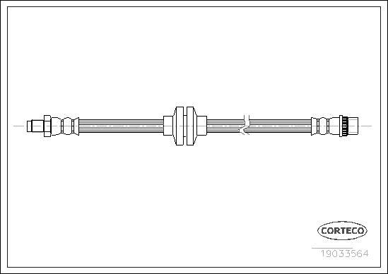 Corteco 19033564 - Тормозной шланг autospares.lv