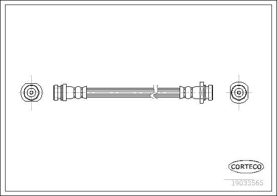 Corteco 19033565 - Тормозной шланг autospares.lv