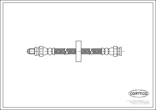 Corteco 19033589 - Тормозной шланг autospares.lv