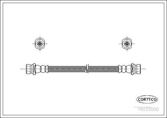 Corteco 19033000 - Тормозной шланг autospares.lv