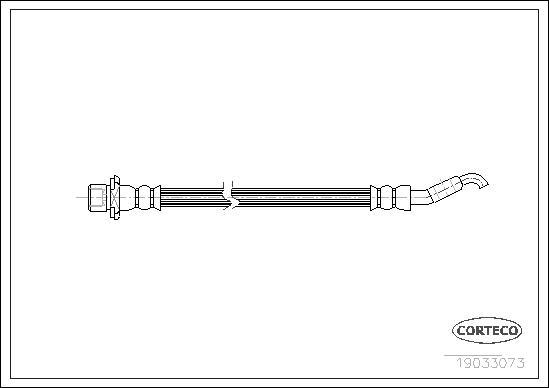 Corteco 19033073 - Тормозной шланг autospares.lv