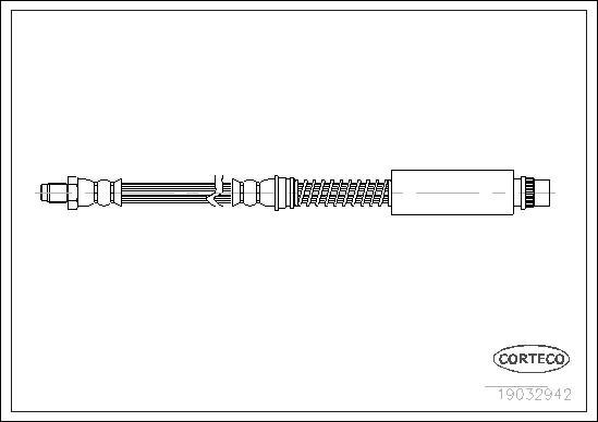 Corteco 19032942 - Тормозной шланг autospares.lv