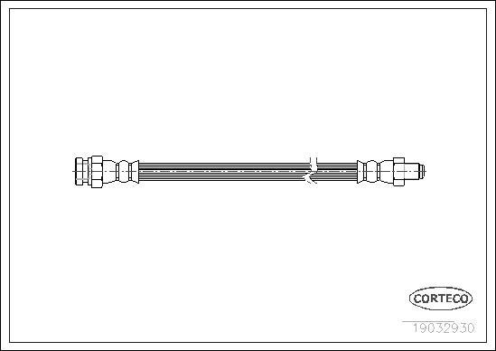 Corteco 19032930 - Тормозной шланг autospares.lv