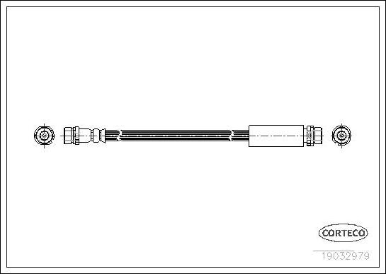 Corteco 19032979 - Тормозной шланг autospares.lv