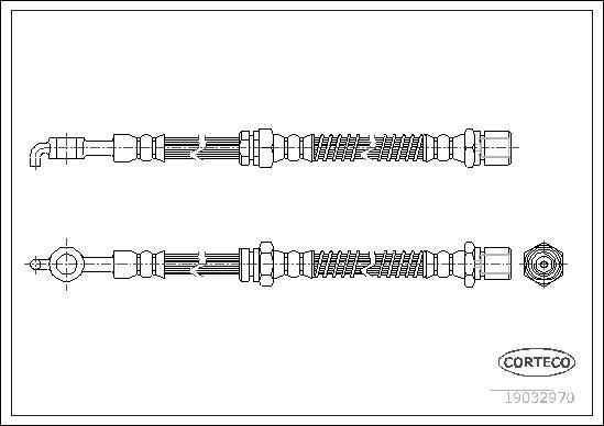 Corteco 19032970 - Тормозной шланг autospares.lv