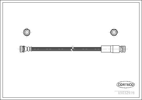 Corteco 19032978 - Тормозной шланг autospares.lv