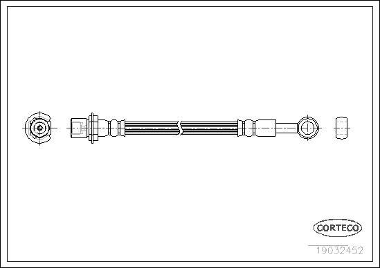 Corteco 19032452 - Тормозной шланг autospares.lv