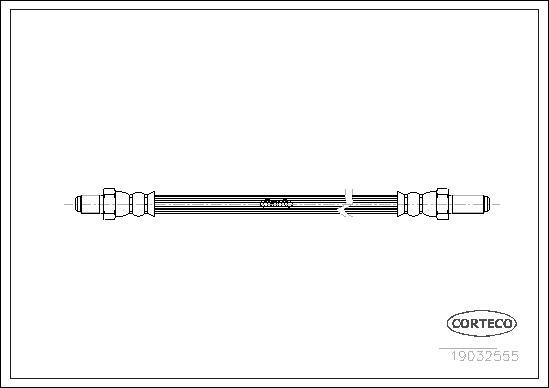 Corteco 19032555 - Тормозной шланг autospares.lv