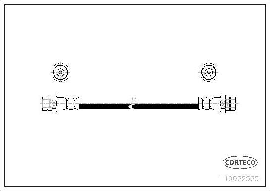 Corteco 19032535 - Тормозной шланг autospares.lv