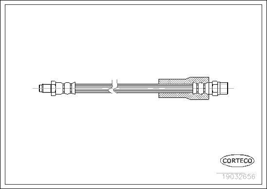 Corteco 19032656 - Тормозной шланг autospares.lv