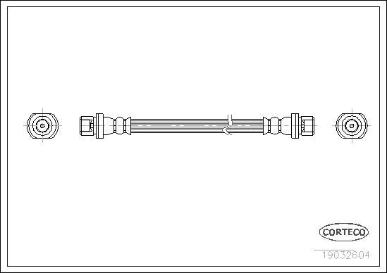 Corteco 19032604 - Тормозной шланг autospares.lv