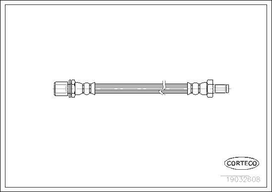 Corteco 19032608 - Тормозной шланг autospares.lv