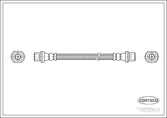 Corteco 19032603 - Тормозной шланг autospares.lv