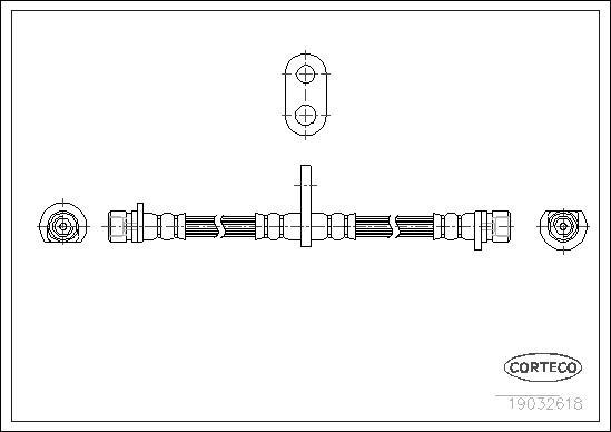 Corteco 19032618 - Тормозной шланг autospares.lv