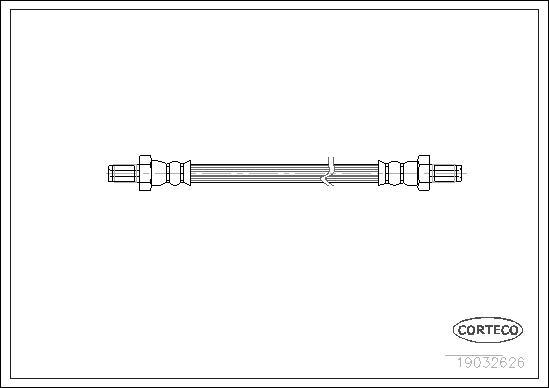 Corteco 19032626 - Тормозной шланг autospares.lv