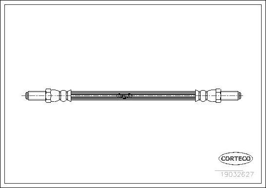 Corteco 19032627 - Тормозной шланг autospares.lv