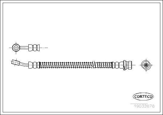 Corteco 19032678 - Тормозной шланг autospares.lv