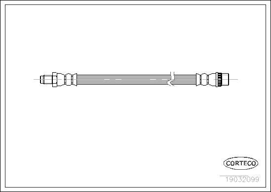 Corteco 19032099 - Тормозной шланг autospares.lv