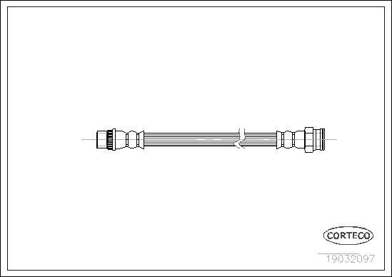 Corteco 19032097 - Тормозной шланг autospares.lv