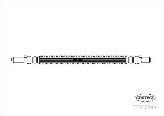 Corteco 19032149 - Тормозной шланг autospares.lv