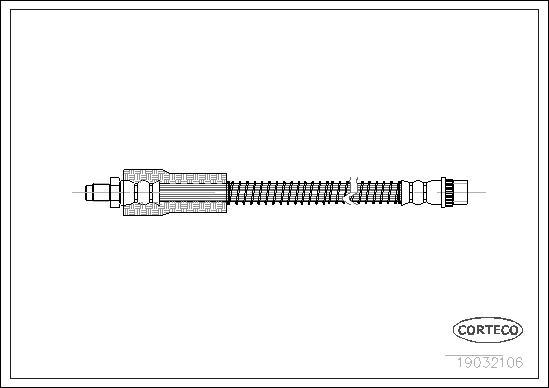 Corteco 19032106 - Тормозной шланг autospares.lv
